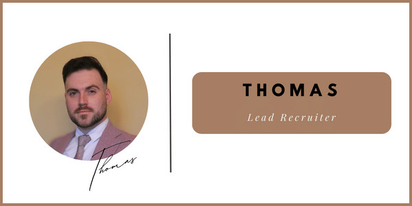 Thomas Recruitment Consultant and Lead Recruiter on this Latest Vacancy
