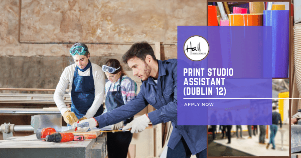 We are looking for a Print Studio Assistant to join Dublin's leading Event Management Company, an industry pioneer with over 25 years of experience in delivering captivating projects that include pop-ups, commercial fit-outs, exhibitions, events, bespoke builds, custom home office pods, furniture, and custom interiors. This position offers a unique opportunity to contribute to various projects, working with a talented team dedicated to excellence and innovation.