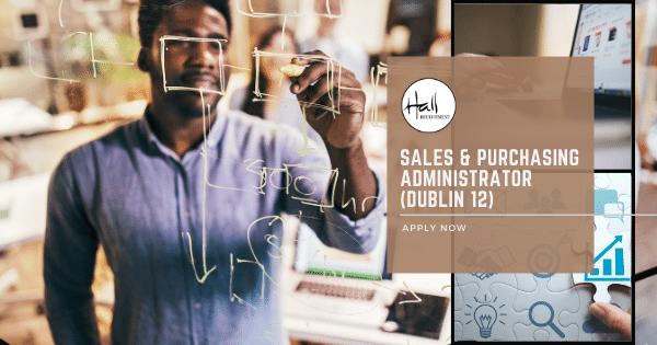 The Sales and Purchasing Administrator role based in Dublin 12 involves managing customer relationships and procurement processes within a manufacturing company. The position, offering a salary between €32k and €35k, is integral to the efficient operation of the sales and purchasing departments. Key responsibilities include processing orders, maintaining records, managing supplier relationships, and resolving issues related to order fulfilment and invoices. Candidates should have at least 3 years of experience in related fields, strong negotiation skills, and proficiency in MS Office and ERP systems. This full-time, permanent role is an excellent opportunity for professional growth in a dynamic company known for innovation and customer satisfaction.