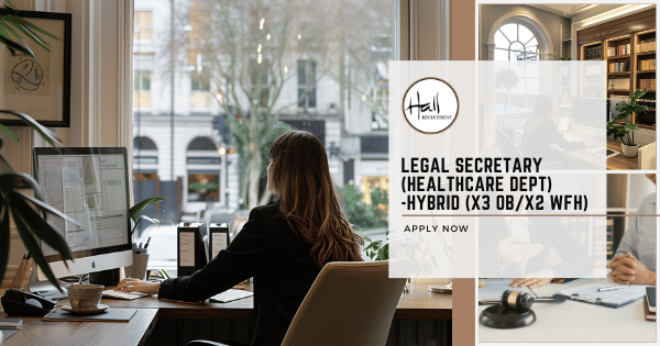 We are seeking an experienced Legal Secretary to join the Healthcare Department of a prominent legal practice in Dublin 2. This permanent, full-time hybrid role requires 37.5 hours per week, with three days in the office and two days working from home after a 3-month probation period. Responsibilities include providing administrative support, managing legal documents, and maintaining schedules. Candidates must have at least 3 years of legal secretarial experience, strong organisational skills, and a typing speed of 60 WPM. The role offers a competitive salary and comprehensive benefits, including an annual bonus, 22 days of leave, pension, and healthcare. Non-EEA applicants must meet specific visa and residency requirements. Interested candidates should submit a CV and cover letter.