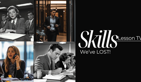 Skills We’ve Lost – Lesson Two