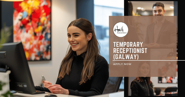 Temporary Receptionist (Galway) Are you looking for flexible, short-term work? We’re hiring Temporary Receptionists to cover holiday and sickness absences for a leading property management company in Galway. This role offers 39 hours per week from 8:00 am to 5:00 pm, at a competitive rate of €15.00 – €16.00 per hour. If you have reception or customer service experience, strong communication skills, and a professional attitude, this is a great opportunity to maintain your skills while working in a corporate environment. Apply now if you’re available on an ad hoc basis and ready to make a positive impression on every visitor!