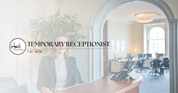 Temporary Receptionist job in Dublin City Centre | €16.00 per hour | 1-week role managing front desk during busy event week. Apply now.