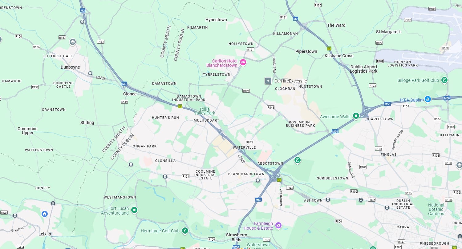 Temporary Receptionist - Dublin 15 1 Blanchardstown Map