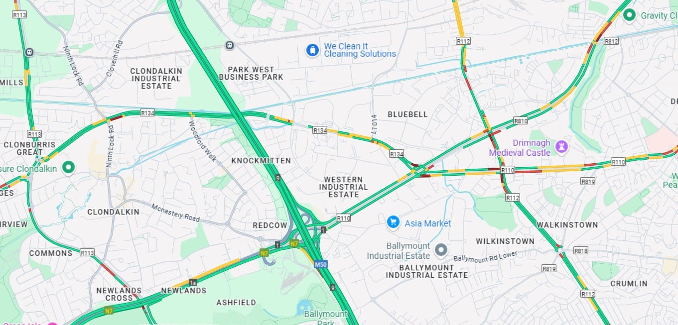 Dublin 12 Map