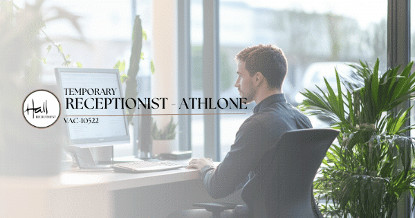 We are seeking a professional Temporary Part-Time Receptionist to provide front-of-house and administrative support in a busy office located in Athlone from 30th June to 11th July 2025 (FDUSA). This fully office-based role requires availability from 13:30 to 18:30, Monday to Friday, and offers €21.50 per hour, paid weekly. The successful candidate must have fluent English, a minimum of two years’ reception experience, strong administrative and IT skills, and be professionally presented. Due to the location, a full clean driving licence and access to personal transport are essential. Duties include managing reception, greeting visitors, handling calls and emails, booking meeting rooms, and inputting expenses using the Conqueror system.