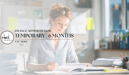 Finance Administrator – Temporary (6 Months)