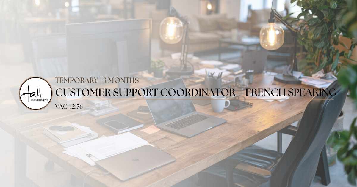 We are recruiting a Temporary Customer Support Coordinator – French Speaking to join an established international business based in Dublin 17 for a three-month temporary assignment. This is a hands-on customer support and administration position where you'll work alongside an experienced manager supporting customers within the company's important French market. You'll help manage the day-to-day enquiries that come into the business, primarily by email with some telephone contact, while coordinating follow-ups, service requests and related administration. You do not need previous experience within the company's technical industry. Full product and on-the-job training will be provided, so the client is open to candidates from customer service, administration, retail, hospitality or similar backgrounds who have the right French language skills, attitude and willingness to learn. This is a three-month temporary contract only, and applicants must be available to commit to the full duration of the assignment.