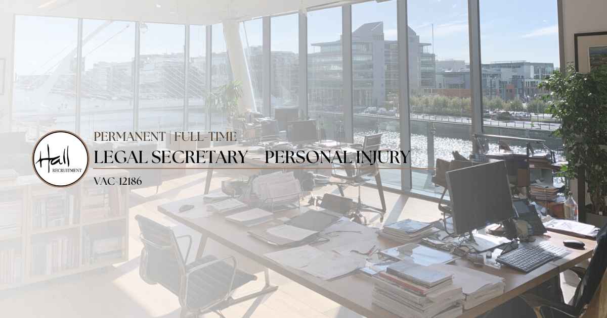 Hall Recruitment is recruiting an experienced Legal Secretary to join an established Irish legal practice, working directly with an Associate Solicitor handling Personal Injury and Medical Negligence matters. This is a traditional, hands-on legal secretarial position for someone who already understands the standards, terminology, documentation and pace expected within an Irish solicitor's practice. You'll work primarily with one Associate Solicitor, providing dedicated secretarial and administrative support across their caseload. Your day will involve substantial Dictaphone typing, client and counsel communications, preparing legal documentation, maintaining files and helping compile briefs for hearings and settlement talks. The client would ideally like someone who already has Personal Injury or Medical Negligence experience. However, candidates from other legal practice areas will also be considered where they have strong Irish legal secretarial experience and the core technical skills required to perform the role confidently from the outset.